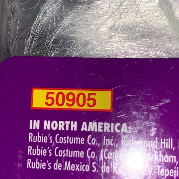 Rubie's Women's Costume Purple Chill Long Hair Wig New Old Stock - Picture 8 of 8